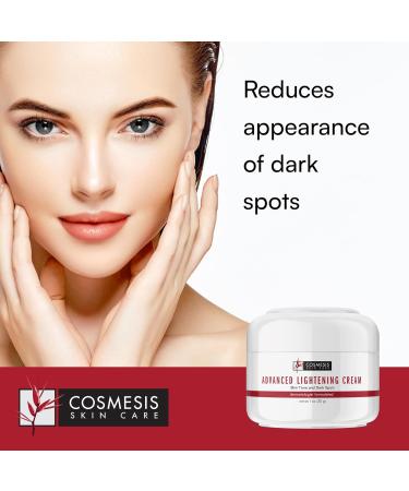Cosmesis Advanced Lightening Cream - Dark Spot Reduction Youthful Skin Niacinamide & Alpha Arbutin - 1 oz - Buy Online on GoSupps.com