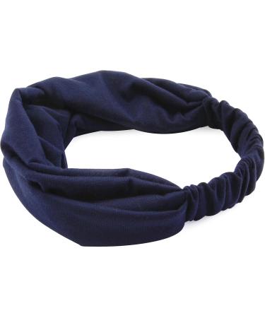 axy HB4 Dark Blue Yoga Headband | Premium Hairband for Yoga & Fitness | Global Shipping - Buy Online on GoSupps.com