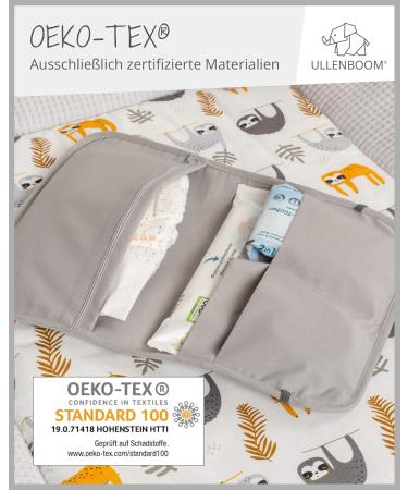 ULLENBOOM Diaper Bag - Waffle Uni Gray | EU Made Holds 3 Diapers & Accessories | Ideal Organizer for Strollers - International Shipping Available - Buy Online on GoSupps.com