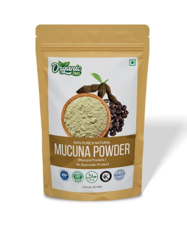 ORGANIC ZING Mucuna Powder Food Grade 227 g / 8 oz - Natural Plant Powder for Smoothies and Culinary Use