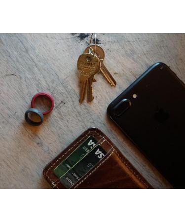 KAUAI Silicone Rings for Men & Women - AZTEC Style | Leading Brand for Quality & Comfort | Men's Active Workout Rubber Rings | Classic Solid Band 11-11.5 Black/Gray/DeepBlue - Buy Online on GoSupps.com