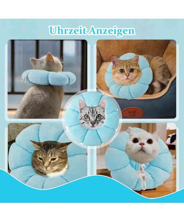 Buy Hylyun Adjustable Halsrause Cat Collar Soft Sunflower Design for Recovery | Ideal for Cats & Small Dogs After Surgery - Buy Online on GoSupps.com