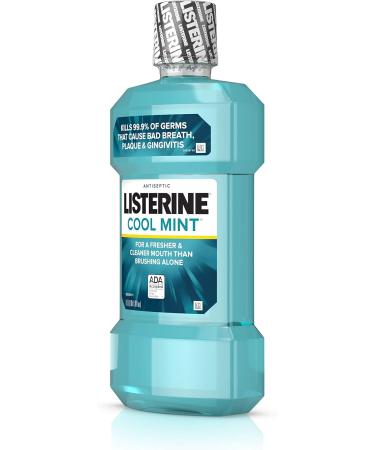 Listerine Antiseptic Mouthwash Cool Mint 33.8 oz - Pack of 2 | Freshens Breath, Kills Germs - Buy Online on GoSupps.com
