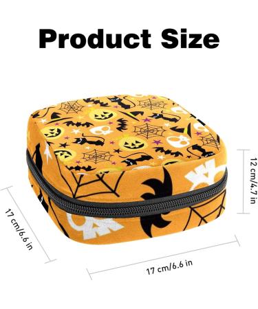 Halloween Pattern Menstrual Cup & Pad Storage Bag - Color 9 - Buy Online on GoSupps.com
