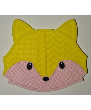 Silicone Brush Cleaner Make Up Brushes Cleaning Pad Style : Fox | Colour : Yellow