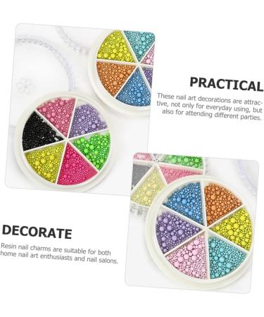 FRCOLOR 2 Boxes Nail Art Macaron Colored Steel Balls Beads on Nails Diy Nail Charms Micro Pixie Beads Nail Accessories Charms Metal Nail Charms Small Nail Charms Decor Petal Miss Miniature - Buy Online on GoSupps.com
