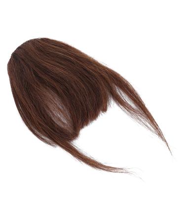 1pc Wig Air Bangs Fake Bangs Clip Curtain Bangs Hair Clip on Curtain Bangs Detachable Bangs Fake Hair Bangs Clip in Bangs Human Hair Wigs with Bangs Curly Real Hair Edge Woman