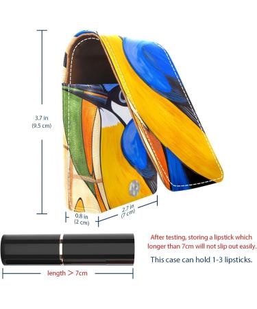 Travel Lipstick Organizer Case - Portable Makeup Bag with Mirror | Abstract Art Style G611b8vkae | International Shipping Available - Buy Online on GoSupps.com