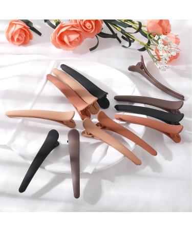 Lusofie No Bend Hair Clips Set - 12Pcs Alligator Barrettes for Salon Hairstyle & Makeup Application - Buy Online on GoSupps.com