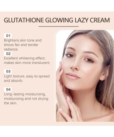 Lazy Cream Brightening Cream Whitening Face Cream Creme Eclaircissante Facial Creme Blanchissante Facial Lightening Face Cream Lotion Whitening Lazy Cream Orange Exfoliating Brightening Gel (2pc) - Buy Online on GoSupps.com