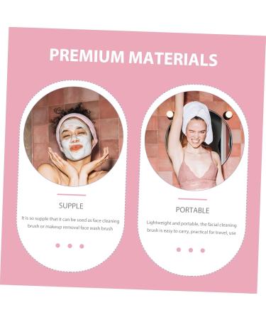 Beaupretty Face Brush Blackhead Scrubber Handheld Face Scrubbers Face Cleansing Brush Manual Face Facial Washing Brush Handle Facial Brush Face Wash Brush Abs Cleaner Deep - Buy Online on GoSupps.com