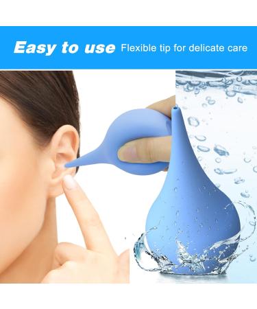 BVN Rubber Suction Ear Syringe 90ml | Hand Bulb Squeeze Bulb for Ear Wax Removal - Blue | Suitable for Adults and Children - Buy Online on GoSupps.com