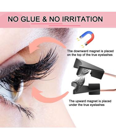 Magnetic Eyelashes without Eyeliner - Reusable 3D Lashes Extension | Soft Magnets, Glue-Free, Tweezers Included - Buy Online on GoSupps.com