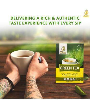 Zaam Green Tea - No Sugar Zero Calories 500g - Authentic Taste Experience - Buy Online on GoSupps.com