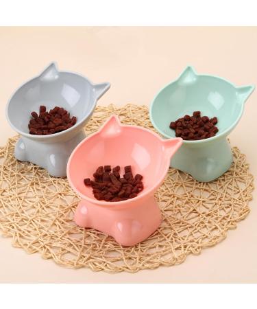 3 PCS Raised Cat Bowl Elevated Cat Feeding Bowls with Stand Tilted Pet Dog Cat Bowl Anti-Tipping Anti Vomit Cat Food Bowl Feeding Water Bowl Cat Dishes 15 Tilted Raised Cat Feeder - Buy Online on GoSupps.com