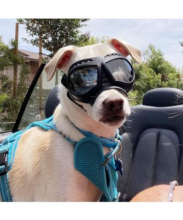 Anti-UV Small Dog Glasses - Soft Motorcycle Goggles for Small to Medium Dogs | Foggy Windproof & Sausage-Proof Protection - Buy Online on GoSupps.com
