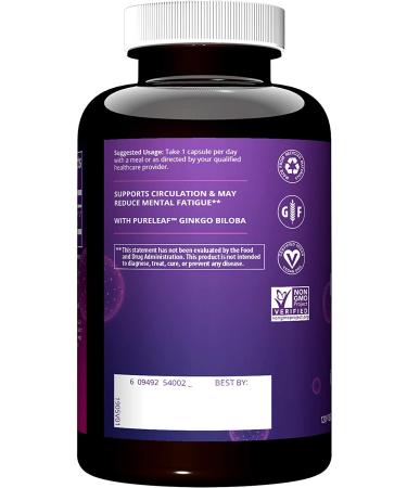 MRM Nutrition Ginkgo B 60 mg - 120 Vegan Capsules | Enhance Memory & Focus - Buy Online on GoSupps.com