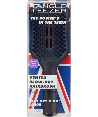 Tangle Teezer Ultimate Blow-Dry Hairbrush - Large Size for Wet Hair | Enhances Volume & Smoothness | Flex-Teeth for Faster Drying | Ideal for Long & Wavy Hair | Jet Black - Buy Online on GoSupps.com