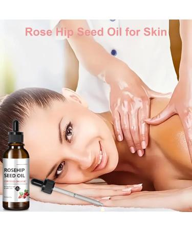 100% Cold Pressed Rosehip Seed Oil - Organic Moisturizer for Face & Skin | Anti-Aging Fine Lines & Wrinkles Reduction | Perfect for Women s Massage Hair & Body - Buy Online on GoSupps.com