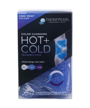 TheraPearl Color Changing Hot Cold Pack for Knee - Reusable Wrap with Gel Beads - Best Ice Bag for Swelling & Injuries - Non-Toxic - Flexible Hot/Cold Compress - Buy Online on GoSupps.com