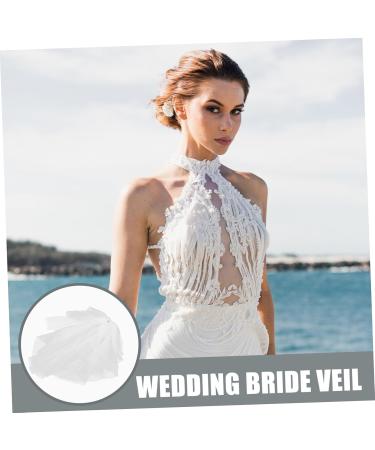 FOMIYES Bridal Short Veil Bachelorette Party Veil Short Veil with Comb Bridal Mesh Veil Bridal Veil Short Veil for Bachelorette Party Bride Hair Accessories Wedding White Rhinestones - Buy Online on GoSupps.com