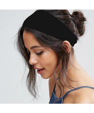 Women's Wide Headbands 3 Pack - Non Slip Sweat Wicking Hair Bands for Yoga & Exercise - Buy Online on GoSupps.com