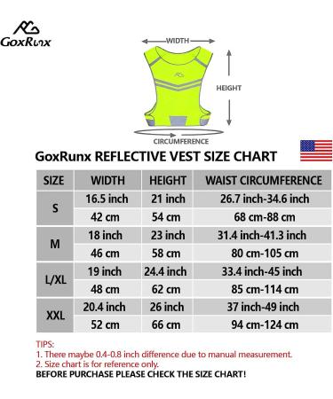 High Visibility Yellow Reflective Running Vest - GoxRunx Safety Gear for Night Running & Cycling - Medium Size - Buy Online on GoSupps.com