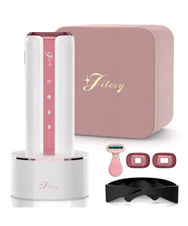 JITESY 2.0 IPL Hair Removal Devices Laser Hair Removalwith 3 Functions HR/SC/RA Ice Cooling Infinite Flash Pulses Painless Lazer Removal Hair for Bikini Armpit Face JT6 PRO White Pink