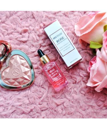 BREYLEE Rose Hydrating Face Serum with Hyaluronic Acid - Alcohol Free, 17ml - Buy Online on GoSupps.com