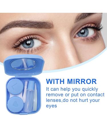 2-Piece Contact Lenses Container Set | Portable Accessories with Tweezers for Home & Travel - Buy Online on GoSupps.com