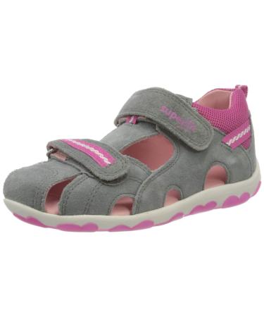 Superfit Girl's Fanni Sandals 5.5 UK Child Grey Pink