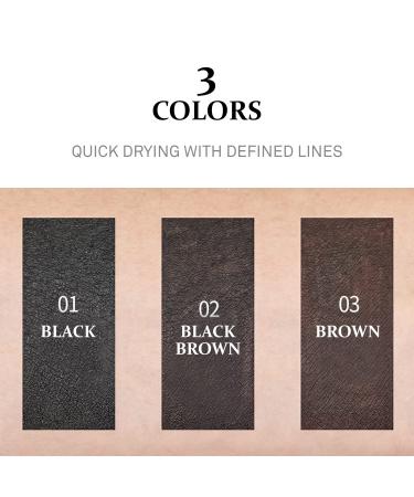 COSNORI Superproof Brush Eyeliner 01 Black - 24h Liquid Pen Eyeliner - Buy Online on GoSupps.com
