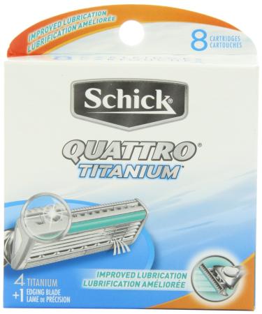 Schick Quattro Titanium Refill 8 Count (3 Pack)