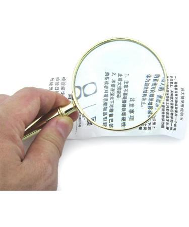 Portable Large 30X Handheld Reading Magnifier for Seniors 65mm 2.5'' Real Glass Magnifying Lens Handheld 30x Full of Stars - Buy Online on GoSupps.com