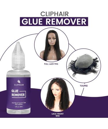 Cliphair Glue Remover 30ml-Wig Glue Lace Front Remover Toupee Tape Remover Wigs for Women & Men Remover- Tape Hair Extension Glue Remover - Gentle on Skin - Buy Online on GoSupps.com