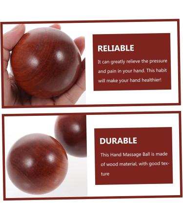 Beaupretty Handball Chinese Medicine Balls - Large Wooden Beads for Massage & Fitness | Comfortable Rolling Balls for Hand Training & Therapy - Buy Online on GoSupps.com