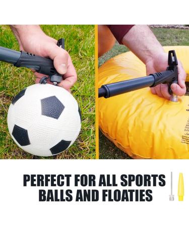 BV Mini Bike Pump - Portable 120 PSI High Pressure Air Ball Inflator with Needles - Fits Presta & Schrader Valves - Buy Online on GoSupps.com