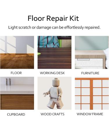 Home Household Laminate Repair Kit | DIY Wooden Floor Scratch Mender Tool Kit with 11 Wax Blocks for Easy Repairs - Buy Online on GoSupps.com