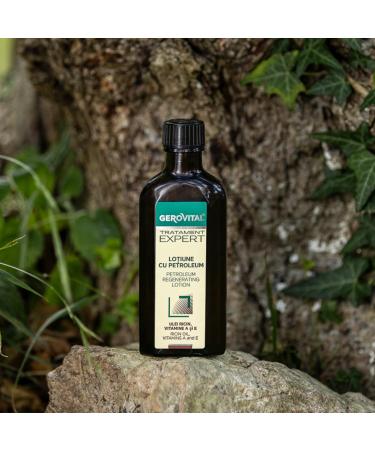 Intensive Regenerating Lotion for Hair with Petroleum Castor Oil Vitamin A and E Reduces Hair Loss Stimulates its Growth 100 ml Gerovital Tratament Expert - Buy Online on GoSupps.com