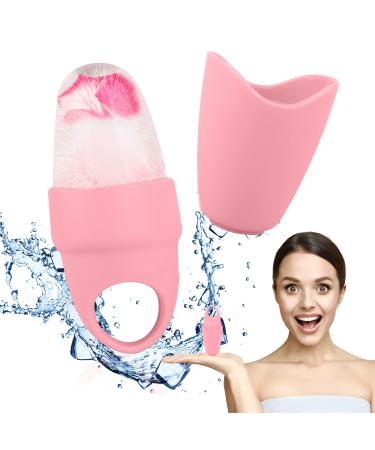 Pink Ice Holder for Face Skin Care Brightens Lift and Promotes Mask Absorption Ice Mold for Facial Lift for Face & Eye Puffiness Relief Ice Pack Beauty Tools Accessories