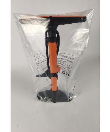 GOBKO Bike Floor Pump with Gauge - Presta and Schrader Valves, 170Psi High Pressure, Portable Air Pump for Road Bike, MTB, Sports Balls - Orange - Buy Online on GoSupps.com