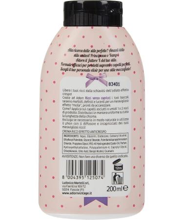 Adorn Vintage Supreme Anti-Frizz Cream for Curly Hair 6 Pack ML. 200 - Buy Online on GoSupps.com