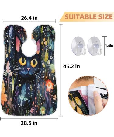 Cat Beard Bib Apron - Beard Hair Catcher for Men | Perfect Father's Day Anniversary & Christmas Gifts - Includes 2 Suction Cups - Buy Online on GoSupps.com