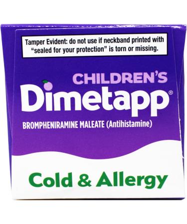 Children s Dimetapp Cold & Allergy Liquid Grape Flavor Alcohol-Free 8 fl oz - Buy Online on GoSupps.com