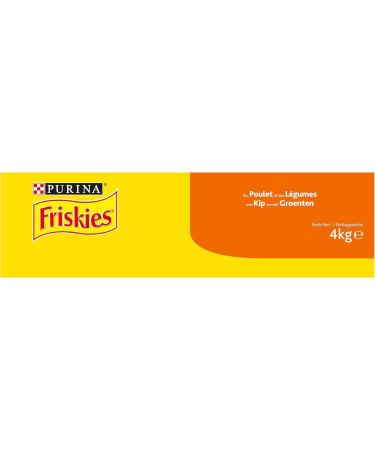 FRISKIES Cat - Adult - Chicken and Vegetables - 4kg - Pack of 4 - Buy Online on GoSupps.com