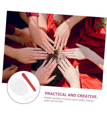 FRCOLOR 20 Gellae Nails Stickers Kit & Travel Size Makeup Remover Pads | Eco-Friendly Cosmetic Cotton Pads & Nail Tools - Buy Online on GoSupps.com