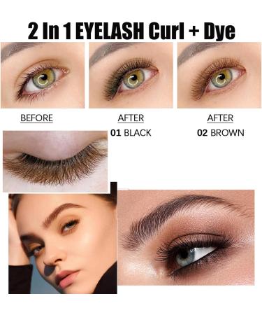 Upgraded Lash Lift and Tint Kit - Eyelash Perm Kit Eyelash Tint Professional Lash Lift and Tint Dye Kit with Black and Brown Color Semi-Permanent Curling Perming Wave For Home DIY & Salon Use - Buy Online on GoSupps.com