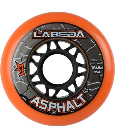 Labeda Asphalt Outdoor Inline Hockey Wheels 80mm 8-pack - Durable and Fast Wheels for Outdoor Skating - Buy Online on GoSupps.com