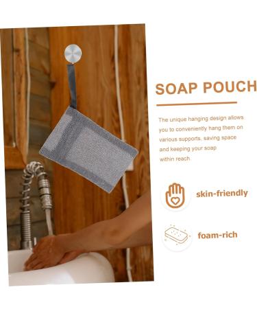 BELLIFFY 4pcs Nylon Soap Soap Bags for Bathroom Soap Bags Soap Pouch - Buy Online on GoSupps.com