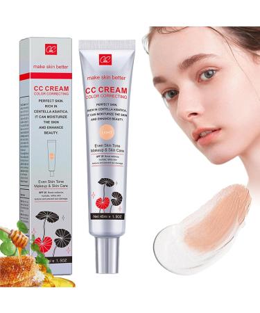 WJREGG Luminae CC Cream, Korean Color Changing CC Cream, Versatile Makeup Base, Long-Lasting Moisturizing Concealer for Face, CC Color Correcting Cream Centella Asiatica